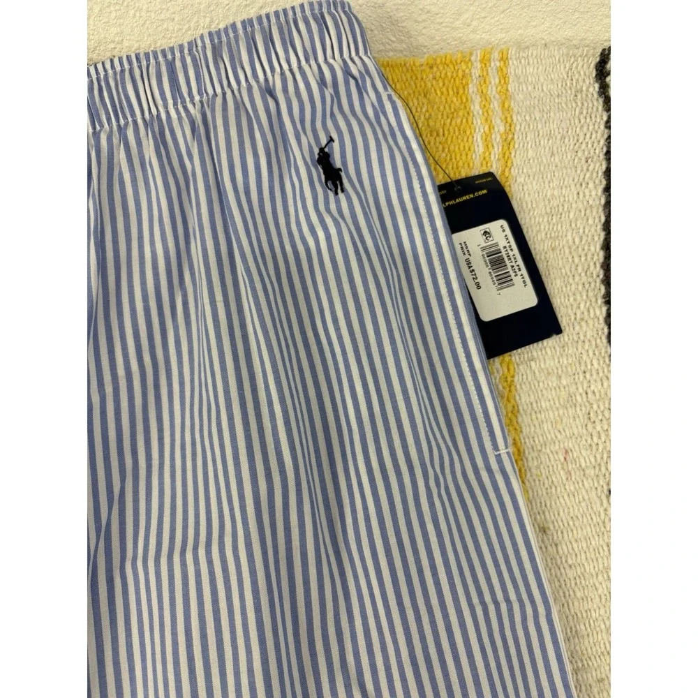 Polo Ralph Lauren Pajama Pants Mens 1XLT Blue/White Striped Lounge Sleepwear NWT